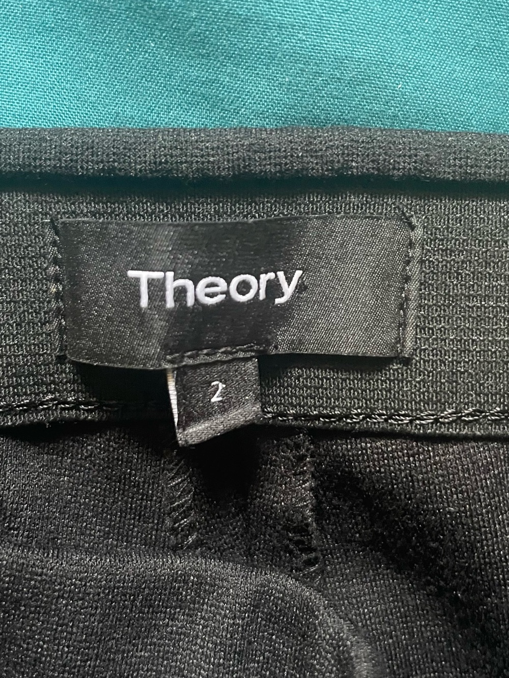 Theory black ankle length pants